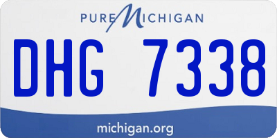 MI license plate DHG7338
