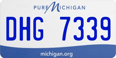 MI license plate DHG7339