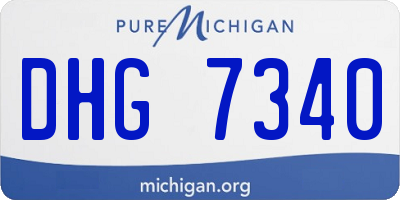 MI license plate DHG7340