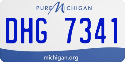 MI license plate DHG7341