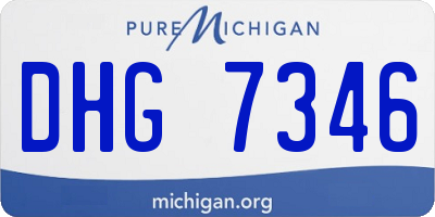 MI license plate DHG7346