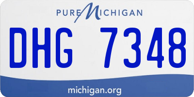 MI license plate DHG7348