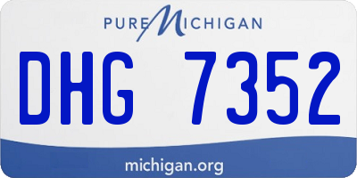 MI license plate DHG7352