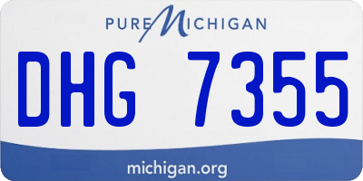 MI license plate DHG7355