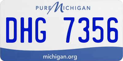 MI license plate DHG7356