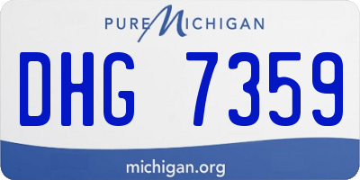MI license plate DHG7359