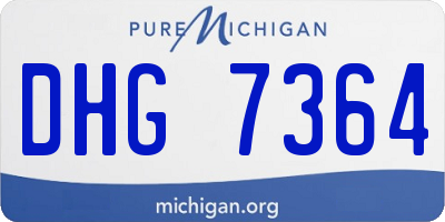 MI license plate DHG7364