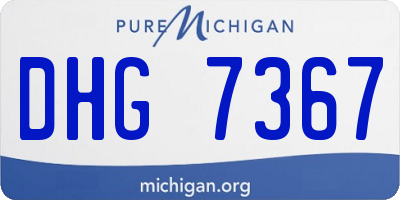 MI license plate DHG7367