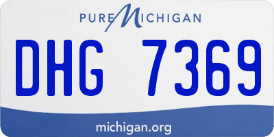 MI license plate DHG7369