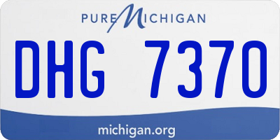 MI license plate DHG7370