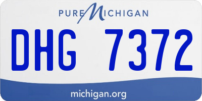 MI license plate DHG7372