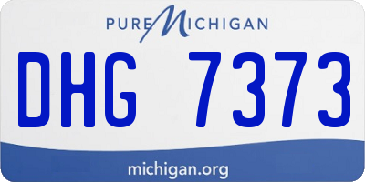 MI license plate DHG7373