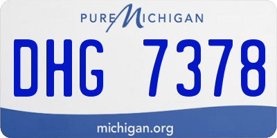 MI license plate DHG7378