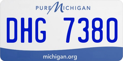 MI license plate DHG7380