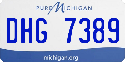 MI license plate DHG7389