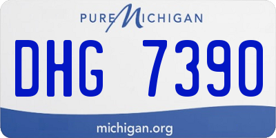MI license plate DHG7390