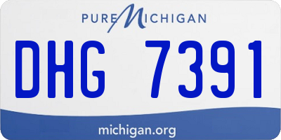 MI license plate DHG7391