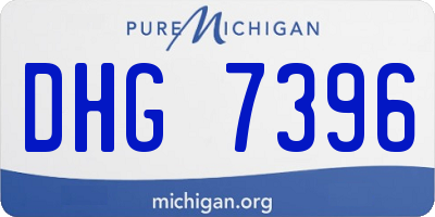 MI license plate DHG7396