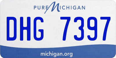MI license plate DHG7397