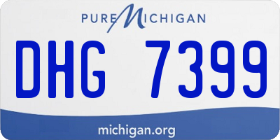 MI license plate DHG7399