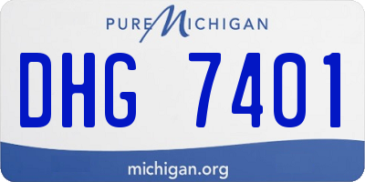 MI license plate DHG7401