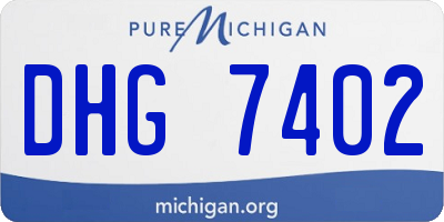 MI license plate DHG7402