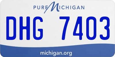 MI license plate DHG7403
