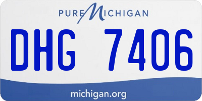 MI license plate DHG7406