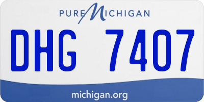MI license plate DHG7407