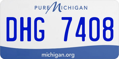 MI license plate DHG7408