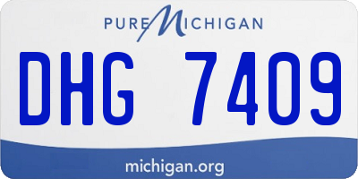 MI license plate DHG7409