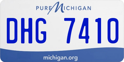 MI license plate DHG7410