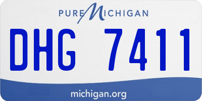 MI license plate DHG7411