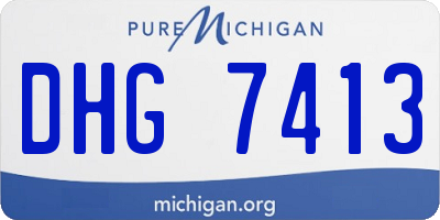 MI license plate DHG7413