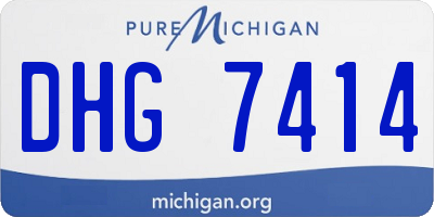 MI license plate DHG7414