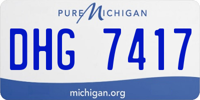 MI license plate DHG7417