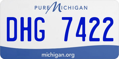 MI license plate DHG7422
