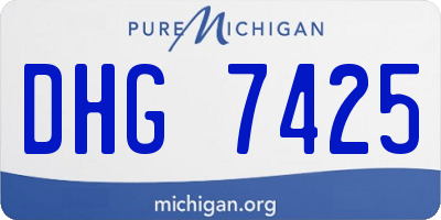 MI license plate DHG7425