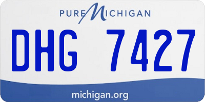 MI license plate DHG7427