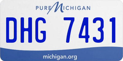 MI license plate DHG7431