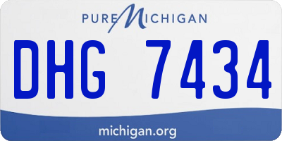 MI license plate DHG7434