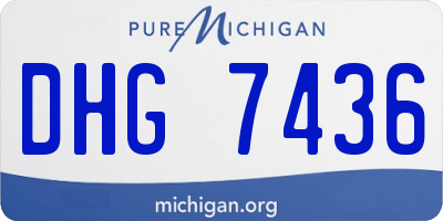 MI license plate DHG7436