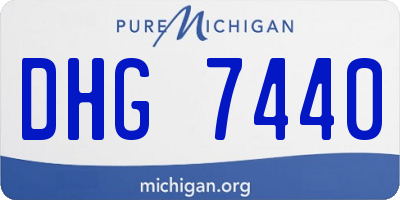 MI license plate DHG7440