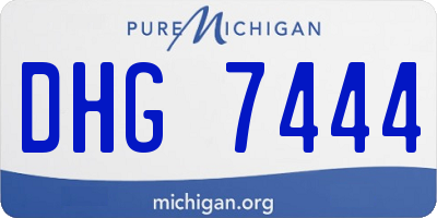 MI license plate DHG7444