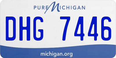 MI license plate DHG7446