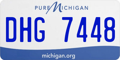 MI license plate DHG7448