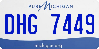 MI license plate DHG7449