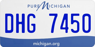 MI license plate DHG7450