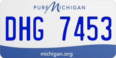 MI license plate DHG7453