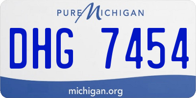 MI license plate DHG7454